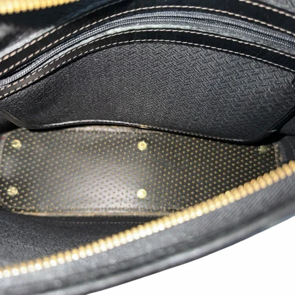 Dooney & Bourke Vintage Cabrio Perforated Polka Dot Leather Hobo Shoulder Bag - Picture 9 of 11